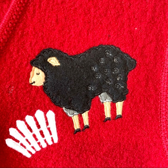 LISA INTERNATIONAL Boiled Wool Sheep Vest—SZ. LG - Picture 12 of 14
